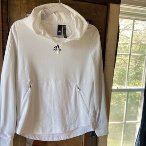 Adidas White Pullover Hoodie
